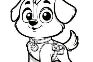 Patrulha Canina Rocky para colorir - Imprimir Desenhos