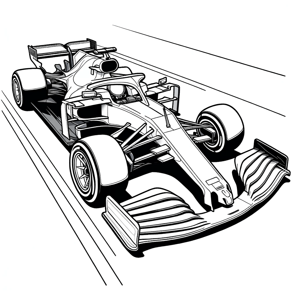 Desenhos de Carro de Corrida para Colorir