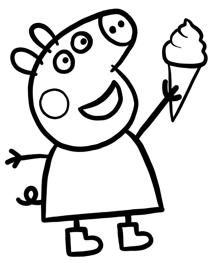 Desenhos para Colorir e Imprimir da Peppa Pig 