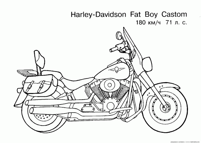 Desenhos para colorir de desenho de uma moto esportiva para