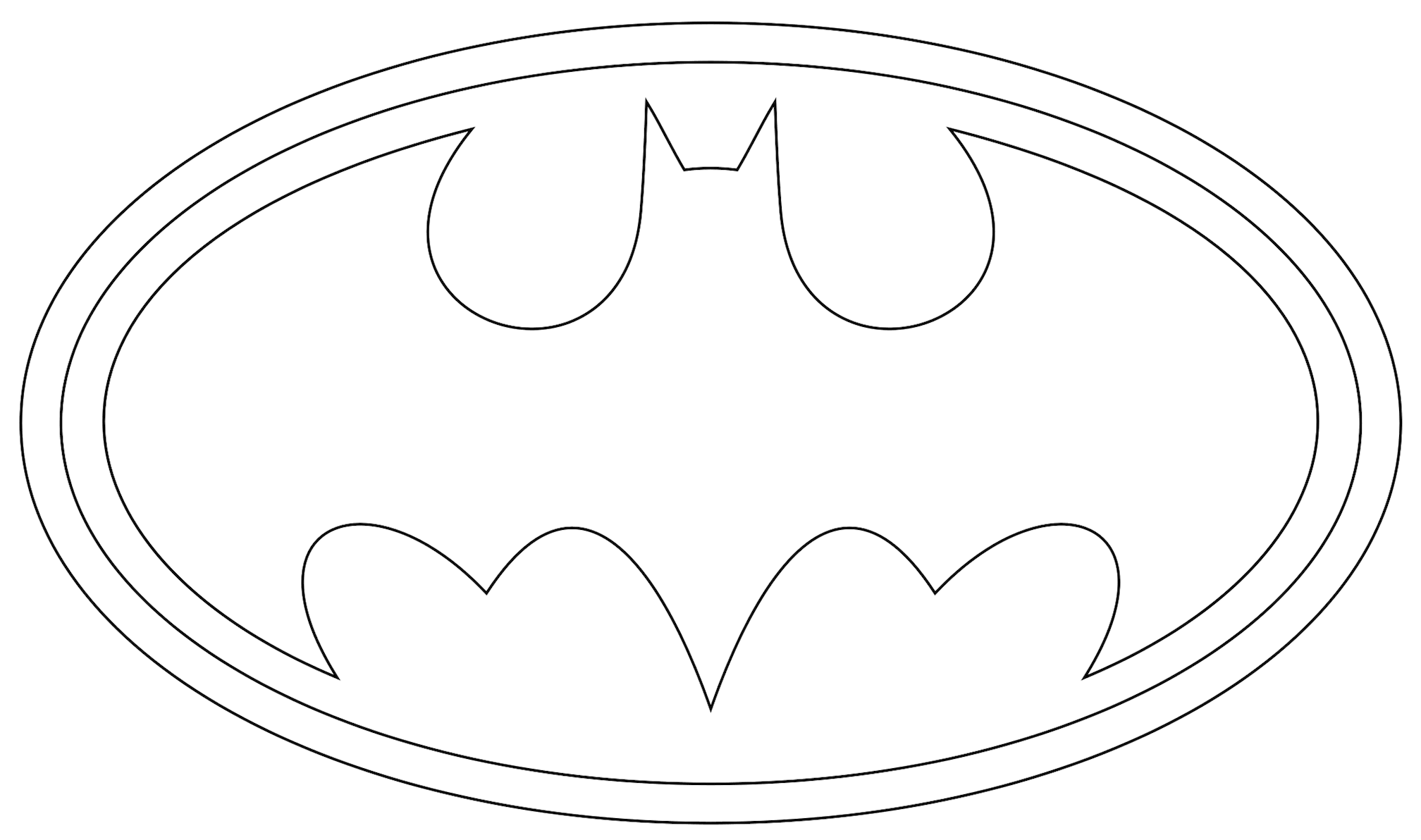 Imprimir logotipo Batman Colorir e Pintar!