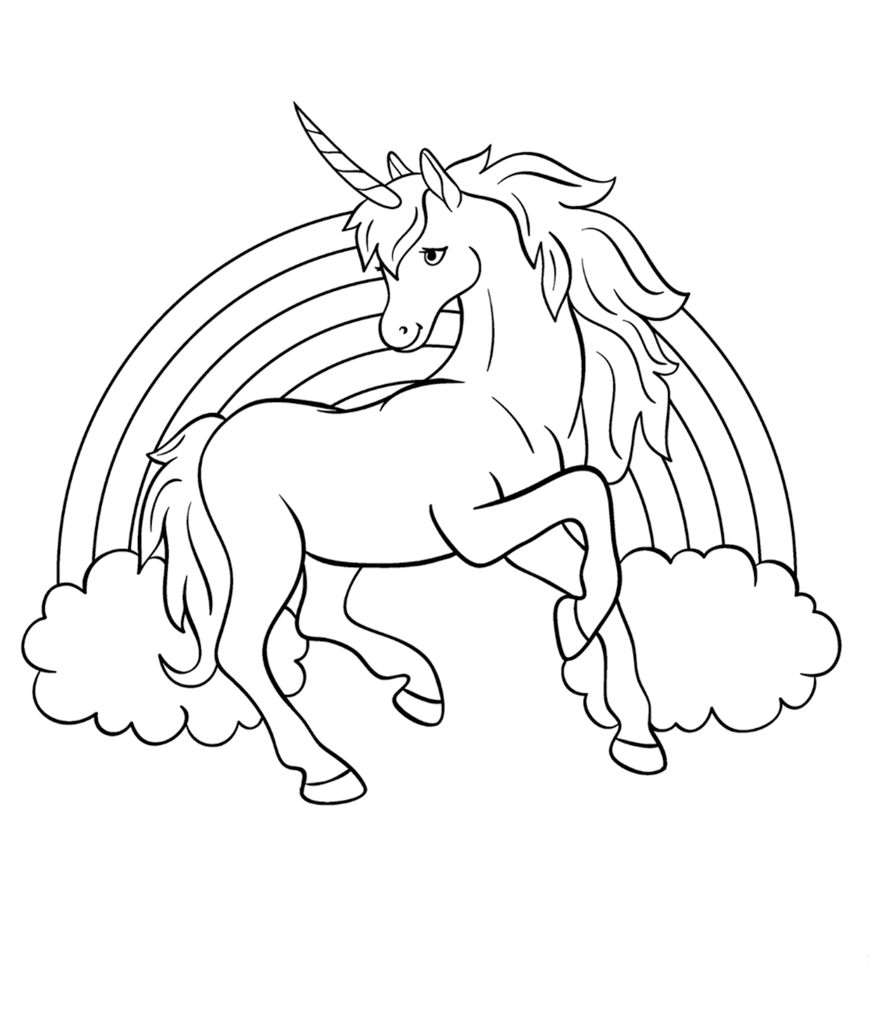 Desenho Unicórnio Para Colorir - Unicórnio Imprimir PDF