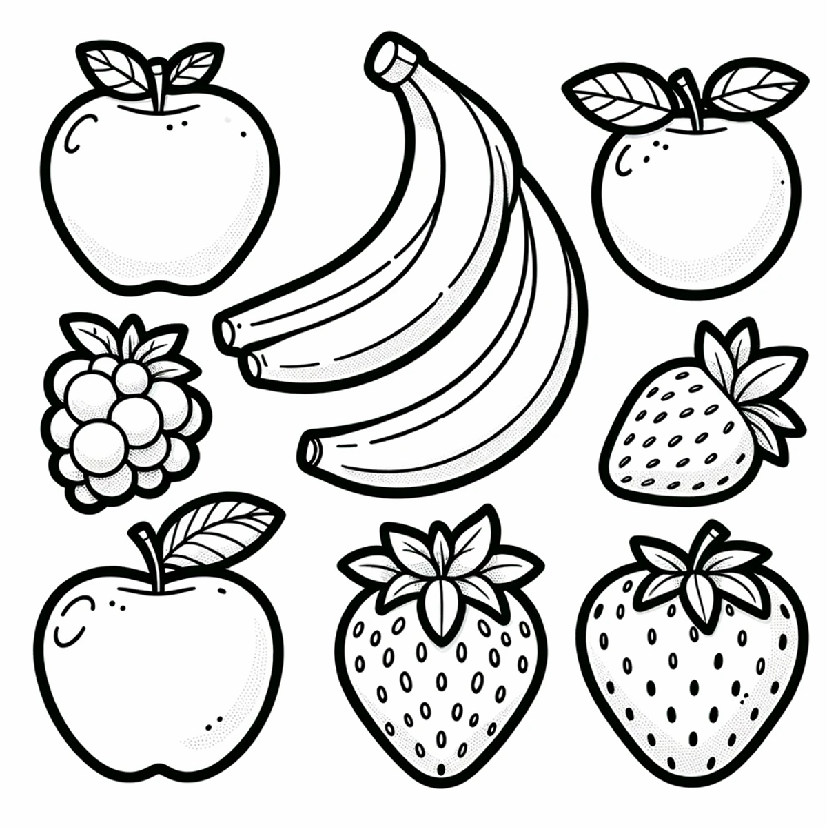 Imprimir frutas para colorir Colorir e Pintar!
