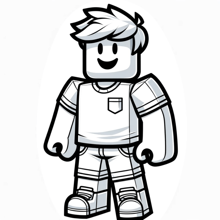 Imprimir Boneco Roblox Para Colorir Colorir E Pintar 