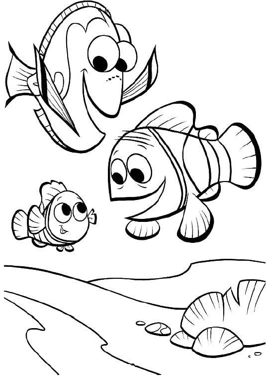 Dibujo De Charlie Jenny Y Dory Buscando A Dory Para Colorear PDMREA