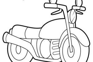 Desenhos de Moto para Colorir, Pintar e Imprimir 