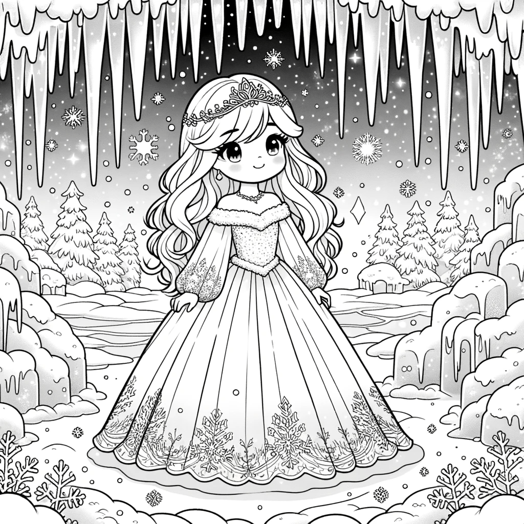 Desenhos de Princesa Elsa para Colorir e Imprimir 