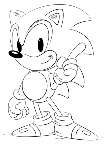 Desenho de Sonic para Colorir - Colorir.com